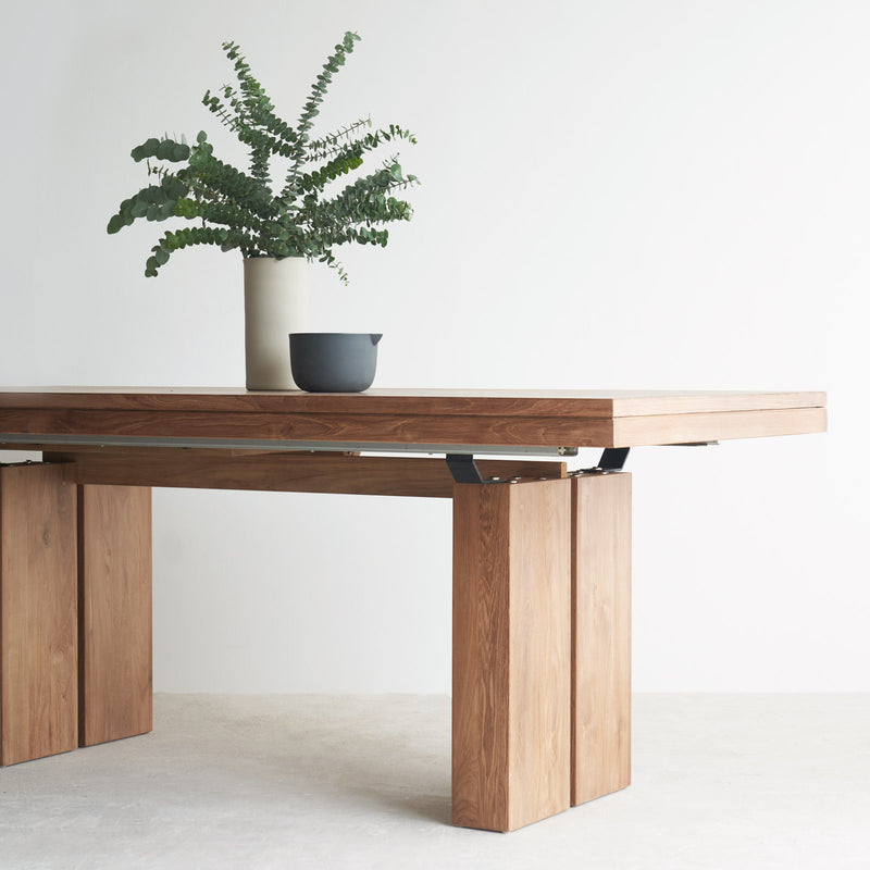 Ethnicraft Teak Double Extendable Dining Table 200/300 – Originals