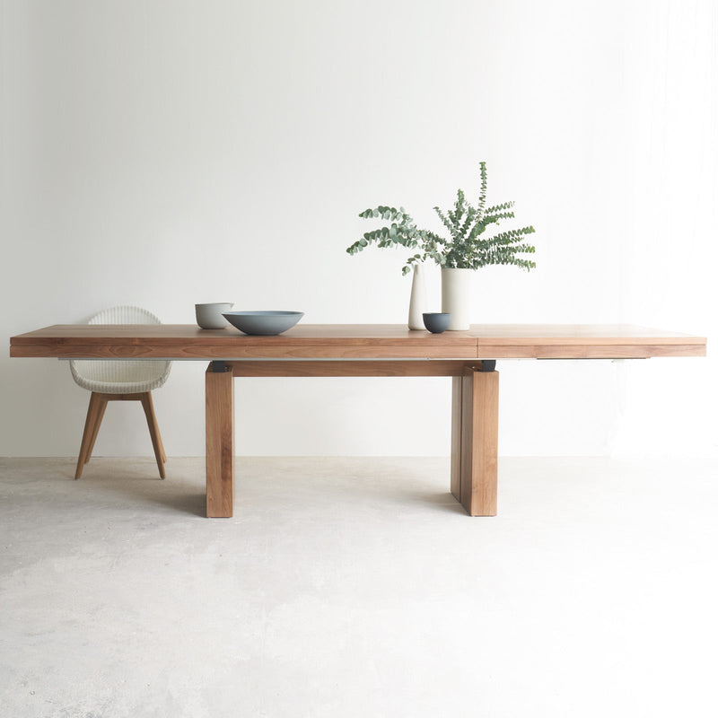 Double Extendable Dining Table | Teak