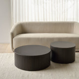 Roller Max Coffee Table | Mahogany Dark Brown - Large (80cm)