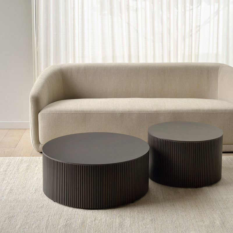 Roller Max Coffee Table | Mahogany Dark Brown - Large (80cm)