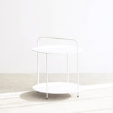 Plip Outdoor Side Table | White (45cm)