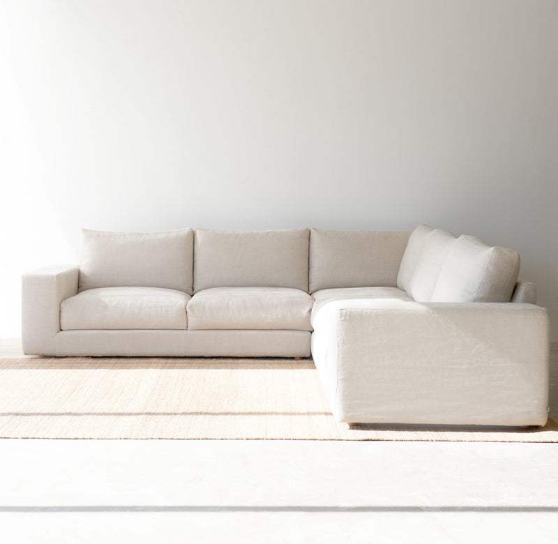 Sketch Hansen Corner Fabric Sofa in Cereal from Originals Furniture Singapore