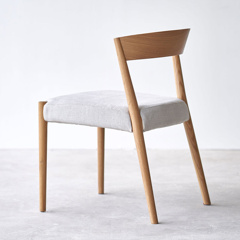 Ronda Fabric Dining Chair | Oak Frame - Pearl