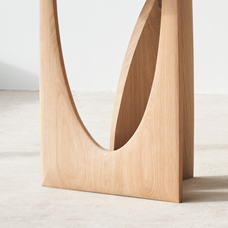 Geometric Side Table | Oak - Natural