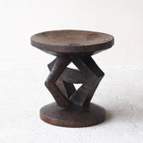 Tonga Stool, used as a movable seat that is transported to neighboring towns for ceremonies and meetings. Meticulously hand-carved in distinctive designs and sizes, from $150