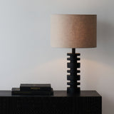 Metal Table Lamp $280 Linen Shade