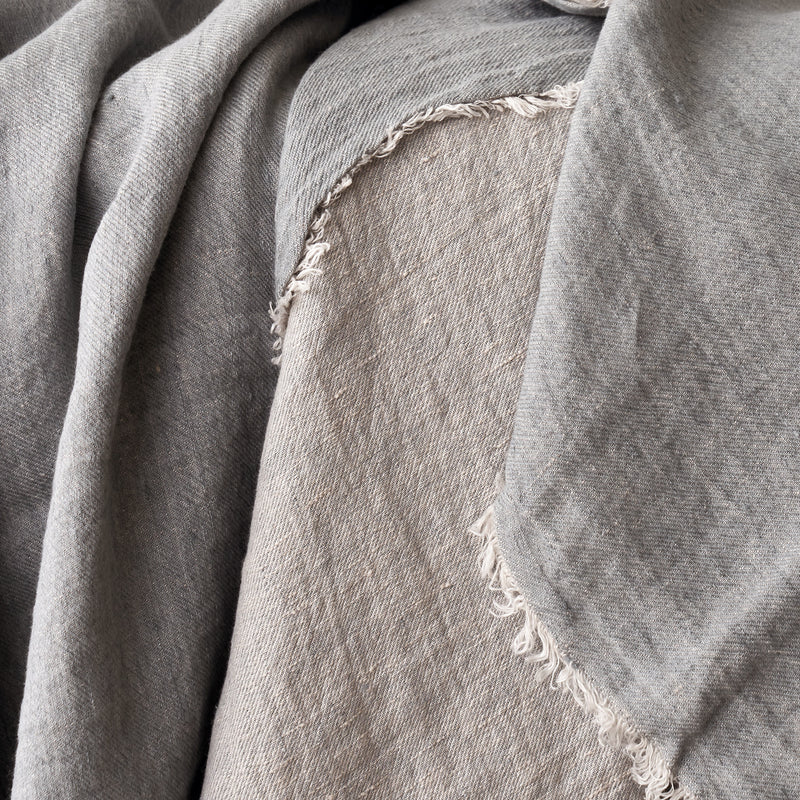 Throw VV Linen | Ardoise