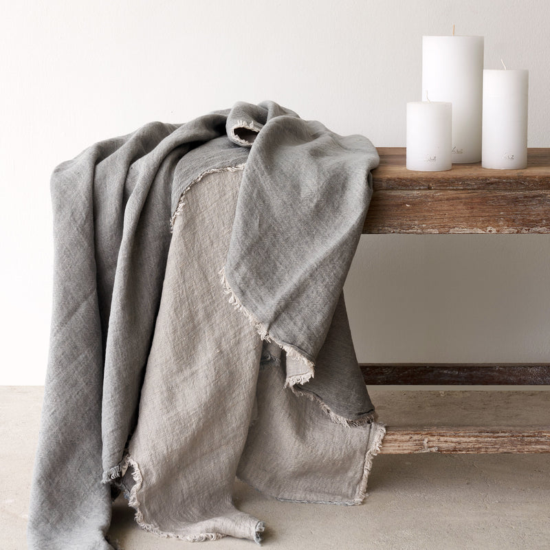 Throw VV Linen - Ardoise