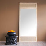 Teak Mirror | Rattan - Whitewash - Originals Furniture