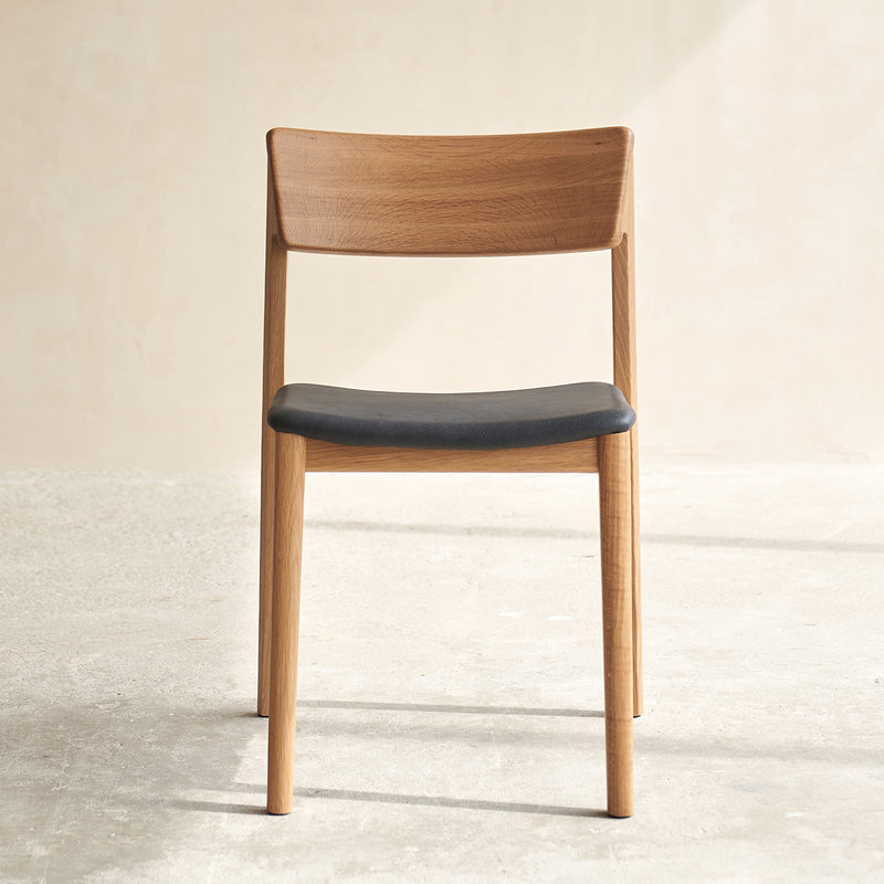Oak Dining Chair Poise | Leather