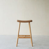 Odd Leather Counter Stool | Oak Frame - Pecan