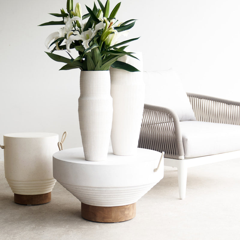 Orbit Outdoor Side Table | Cream