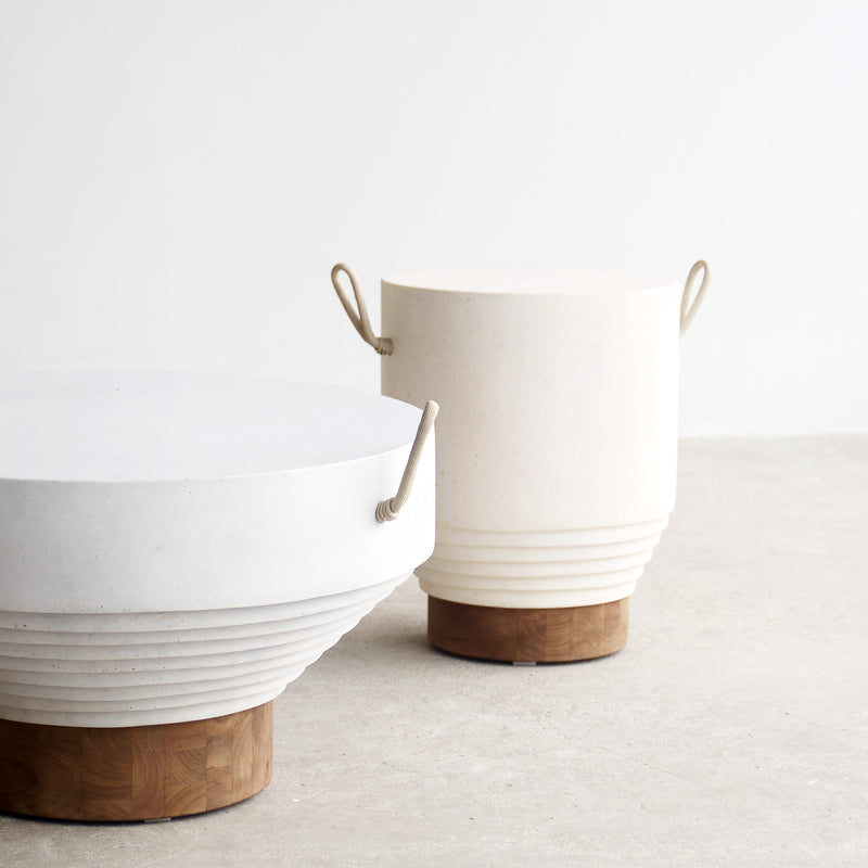 Orbit Outdoor Side Table | Cream