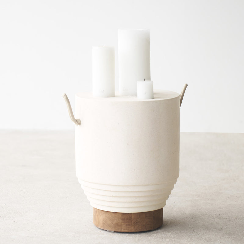 Orbit Outdoor Side Table | Cream