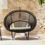 Vincent Sheppard Outdoor Cocoon Chair Roy Armchair Lounge in Black from Originals Furniture Singapore