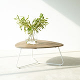 Fiji Outdoor Coffee Table in White and Teak from Originals Furniture Singapore