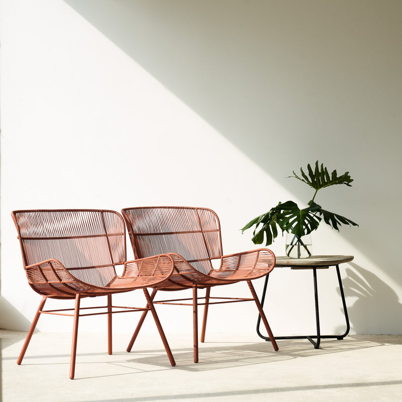 Rose Outdoor Lounge Chair Armchair in Coral Red from Originals Furniture Singapore