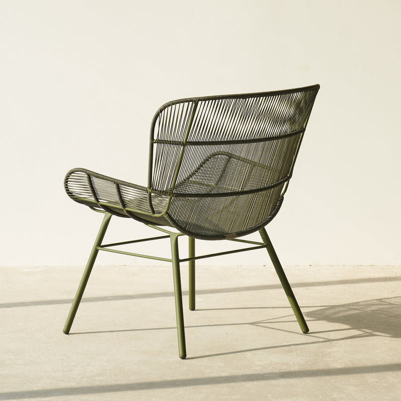 Rose Outdoor Lounge Chair Armchair in Moss Green from Originals Furniture Singapore