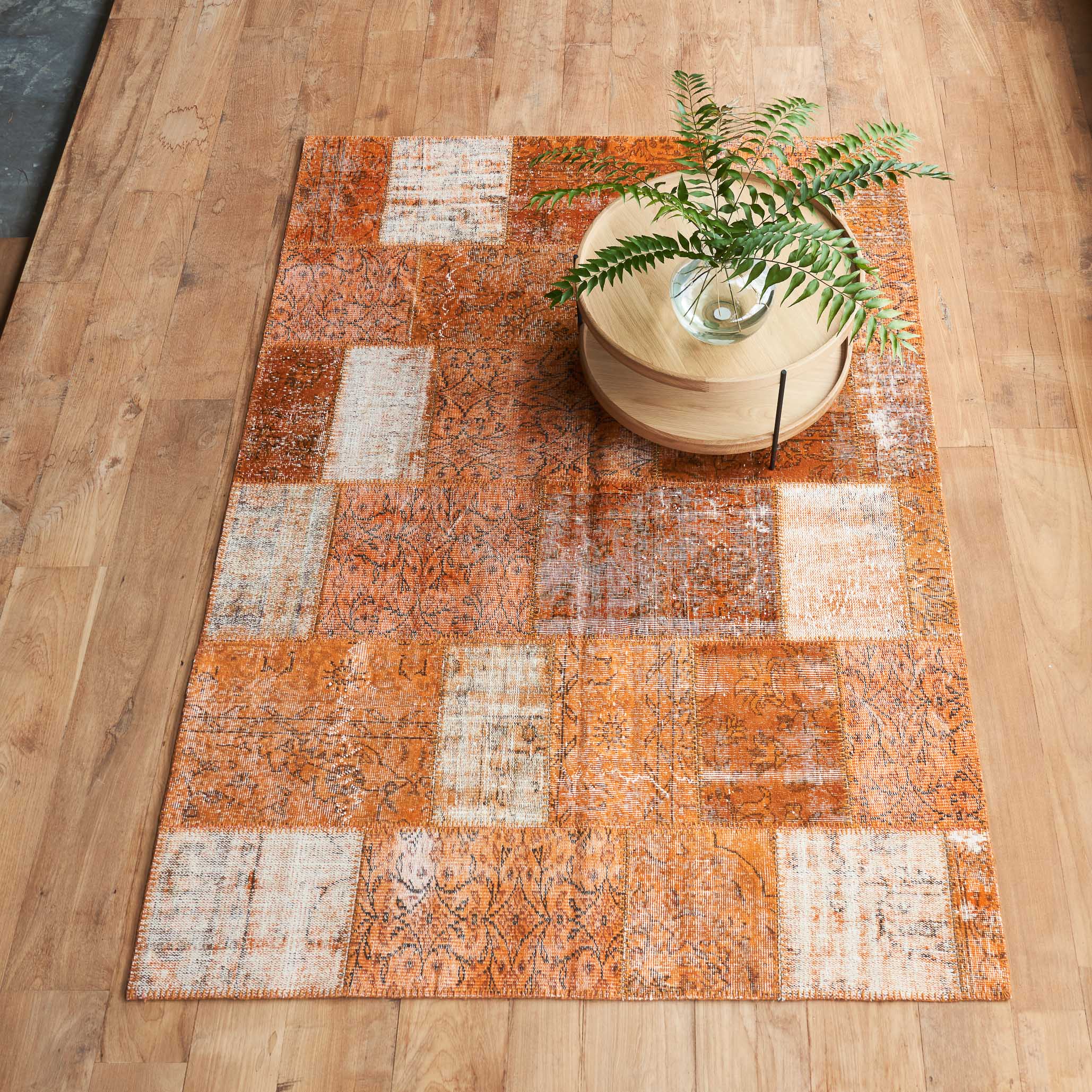 Patchwork Rug | Rustic Orange W143 x L276cm – Originals Furniture