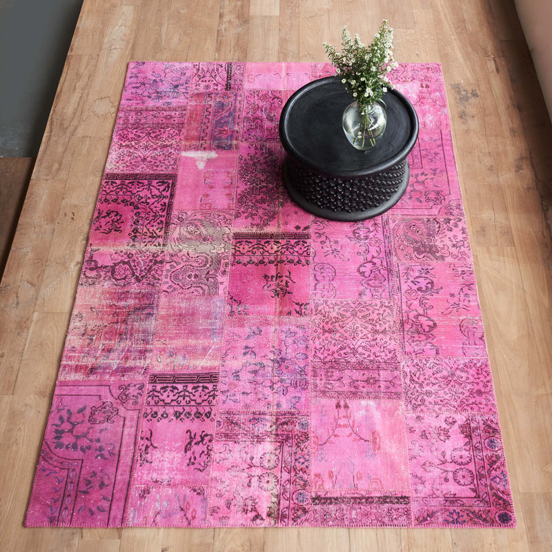 Patchwork Rug | Magenta W210 x L302cm