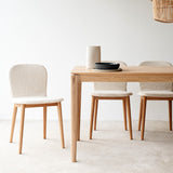 Puddle Dining Chair | Oak Frame - Milk