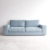 Sketch Hansen 3 Seater Fabric Sofa Modern and Minimalist in Dover Blue from Originals Furniture Singapore