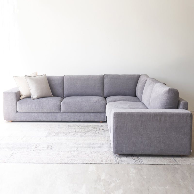 Fabric Corner Sofa Hansen Weathered Grey Originals Furniture