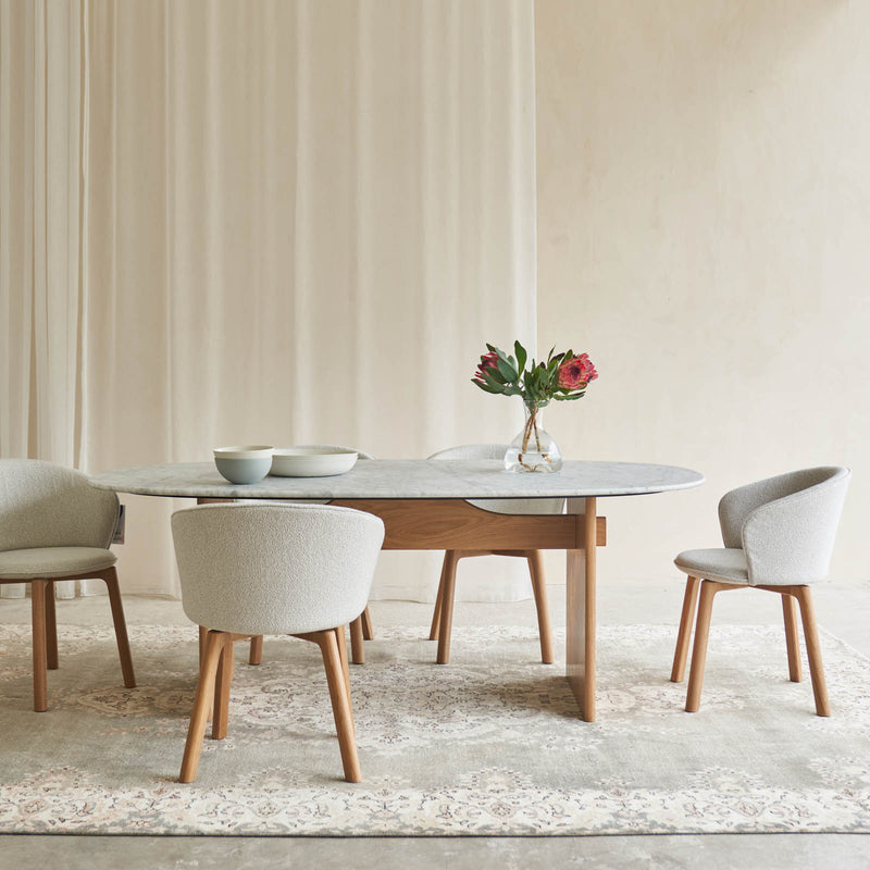 Glide Dining Chair | Oak - Snow