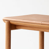 Folk Bench | Oak Frame - Bespoke Leather