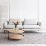 Natadora Opia Fabric Sofa 3 Seater in Coast Grey from Originals Furniture Singapore