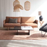 Tolv Pensive 2 2.5 Seater Leather Sofa in Canyon from Originals Furniture Singapore