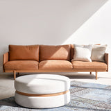 Tolv Pensive 3.5 Seater Leather Sofa in Canyon from Originals Furniture Singapore