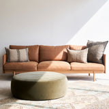 Tolv Pensive 3.5 Seater Leather Sofa in Canyon from Originals Furniture Singapore