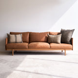 Tolv Pensive 3.5 Seater Leather Sofa in Canyon from Originals Furniture Singapore