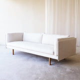 Natadora Sonder Fabric Sofa 3 Seater in Sand Beige with Oak Legs from Originals Furniture Singapore