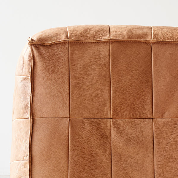 Tanbo Leather Ottoman (68cm)