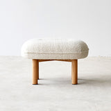 Portobello Fabric Foot Stool | Milk (60cm)