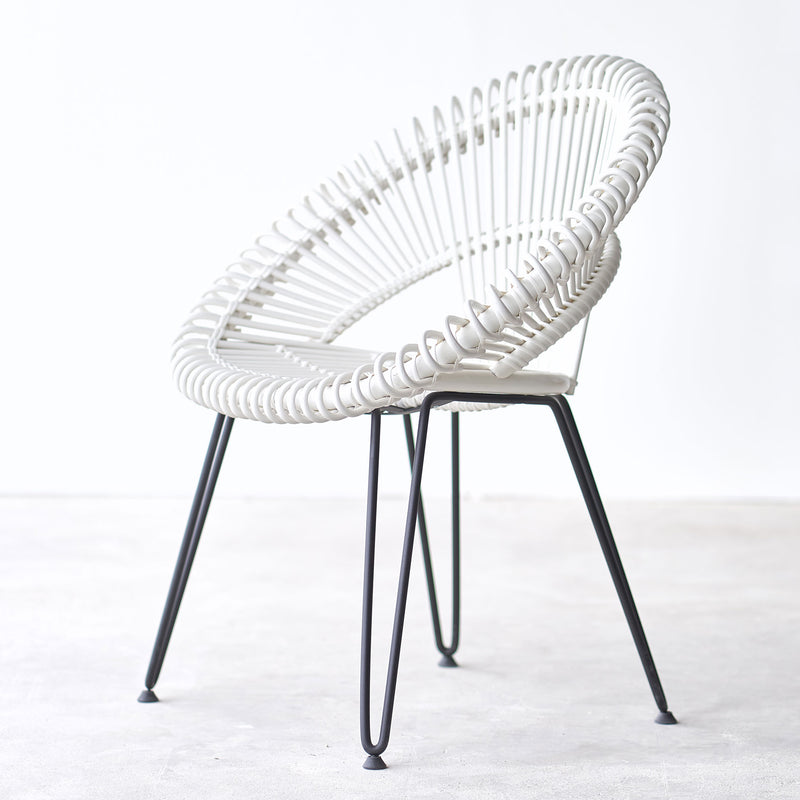 Vincent Sheppard Curly Dining Chair in White from Originals Furniture Singapore