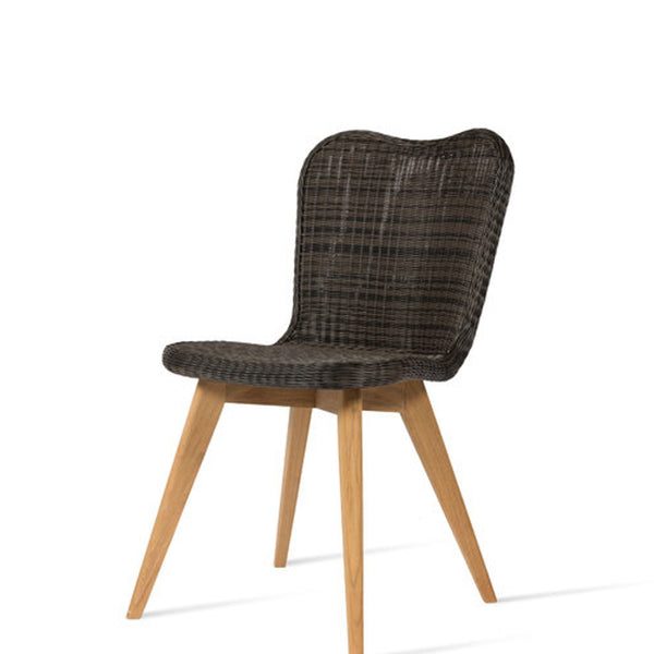 Lena Outdoor Dining Chair | Teak - Black