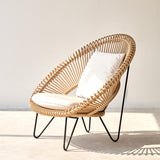 Vincent Sheppard Outdoor Cocoon Chair Roy Armchair Lounge in Natural from Originals Furniture Singapore