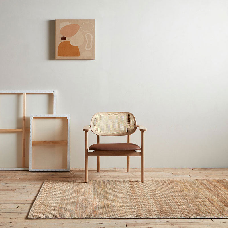 Titus Leather Armchair | Natural (70cm)