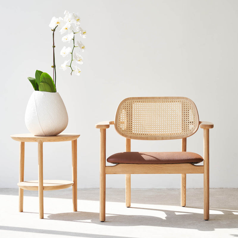Titus Leather Armchair | Natural (70cm)