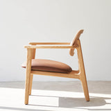 Titus Leather Armchair | Natural (70cm)
