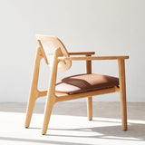 Titus Leather Armchair | Natural (70cm)