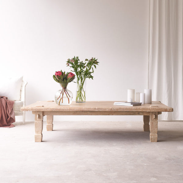 Weaving Coffee Table | Original - Whitewash (Approx. 186cm)
