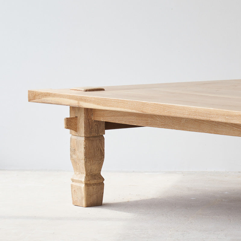 Weaving Coffee Table | Recycled - Whitewash (155cm)