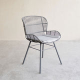 Rose Outdoor Dining Chair in Grey with Grey Cushion from Originals Furniture Singapore