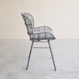 Rose Outdoor Dining Chair in Grey with Grey Cushion from Originals Furniture Singapore
