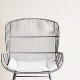 Rose Outdoor Dining Chair in Grey with White Cushion from Originals Furniture Singapore